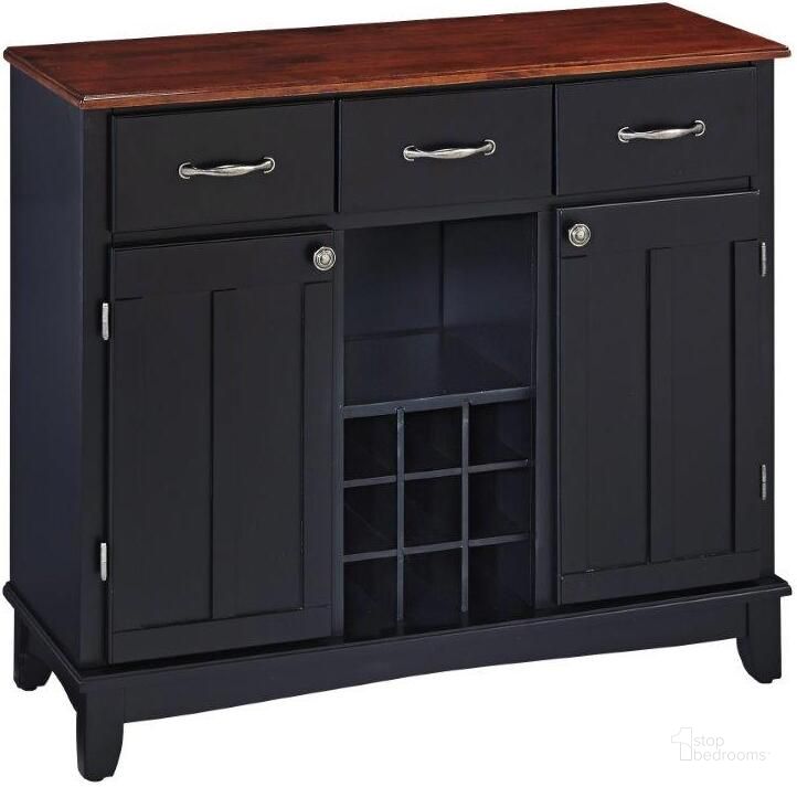The appearance of Hampton Black Buffet 5100-0042 designed by Homestyles in the traditional interior design. This black piece of furniture  was selected by 1StopBedrooms from Hampton Collection to add a touch of cosiness and style into your home. Sku: 5100-004;5100-107. Material: Wood. Product Type: Buffet. Image1