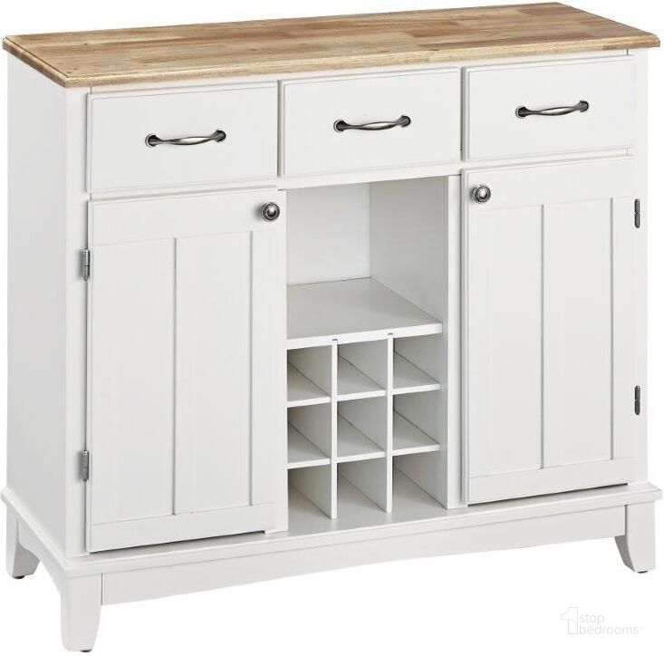 The appearance of Hampton Off White Buffet 5100-0021 designed by Homestyles in the traditional interior design. This off white piece of furniture  was selected by 1StopBedrooms from Hampton Collection to add a touch of cosiness and style into your home. Sku: 5100-002;5100-101. Material: Wood. Product Type: Buffet. Image1