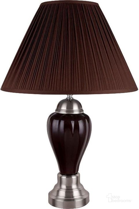 The appearance of Hanna Table Lamp Set Of 6 In Espresso designed by Furniture of America in the traditional interior design. This espresso piece of furniture  was selected by 1StopBedrooms from Hanna Collection to add a touch of cosiness and style into your home. Sku: L76117ES-6PK. Material: Ceramic. Product Type: Table Lamp.