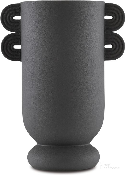 The appearance of Happy 40 Straight Black Vase designed by Currey & Company in the modern / contemporary interior design. This black piece of furniture  was selected by 1StopBedrooms from Happy 40 Collection to add a touch of cosiness and style into your home. Sku: 1200-0405. Material: Ceramic. Product Type: Vase. Image1