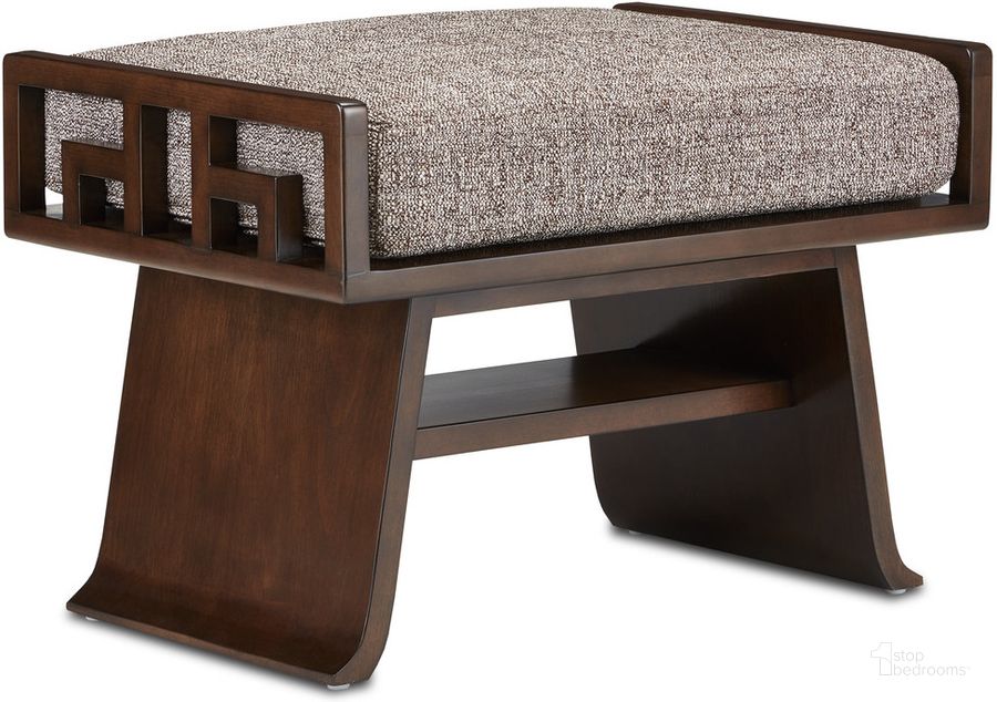 The appearance of Hari Espresso Ottoman designed by Currey & Company in the modern / contemporary interior design. This espresso piece of furniture  was selected by 1StopBedrooms from Barry Goralnick Collection to add a touch of cosiness and style into your home. Sku: 7000-0612. Material: Wood. Product Type: Ottoman. Image1