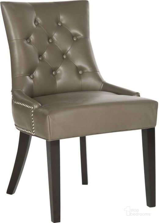 The appearance of Harlow Clay and Espresso Tufted Ring Chair designed by Safavieh in the modern / contemporary interior design. This clay piece of furniture  was selected by 1StopBedrooms from Harlow Collection to add a touch of cosiness and style into your home. Sku: MCR4716D-SET2. Product Type: Dining Chair. Material: Stainless Steel. Image1
