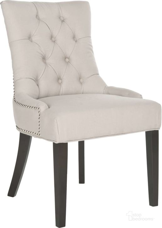 The appearance of Harlow Taupe and Espresso Tufted Ring Chair designed by Safavieh in the modern / contemporary interior design. This taupe piece of furniture  was selected by 1StopBedrooms from Harlow Collection to add a touch of cosiness and style into your home. Sku: MCR4716A-SET2. Product Type: Dining Chair. Material: Stainless Steel. Image1