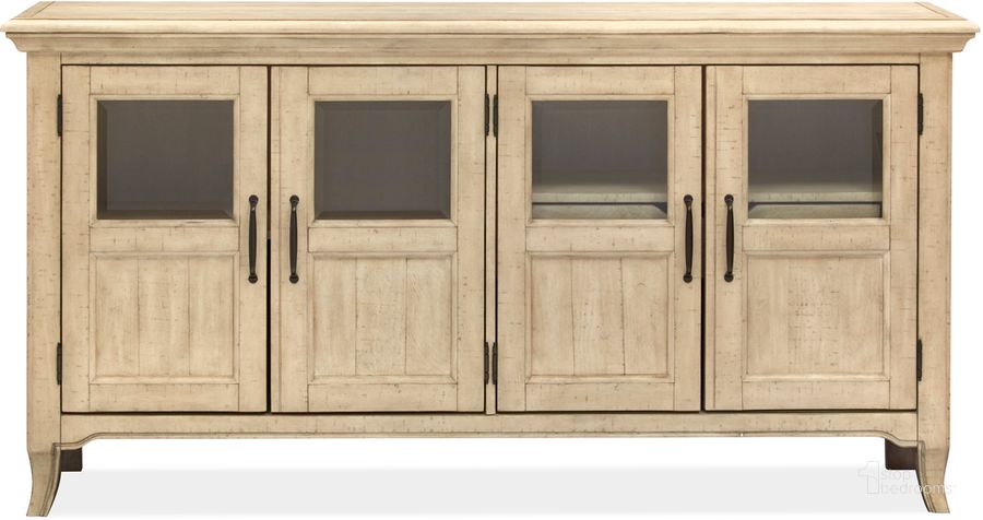 The appearance of Harlow Four Door Buffet designed by Magnussen in the transitional interior design. This beige piece of furniture  was selected by 1StopBedrooms from Harlow Collection to add a touch of cosiness and style into your home. Sku: D5491-13. Material: Metal. Product Type: Buffet. Image1