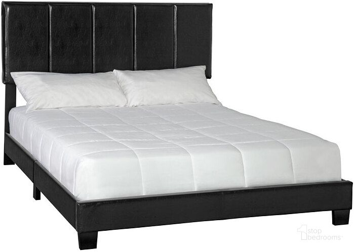The appearance of Harper Upholstered Bed (King) designed by Bernards in the modern / contemporary interior design. This black piece of furniture  was selected by 1StopBedrooms from Harper Collection to add a touch of cosiness and style into your home. Sku: 1601DS-110. Bed Type: Panel Bed. Material: Fabric. Product Type: Panel Bed. Bed Size: King.