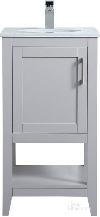 The appearance of Harris Mae Grey Bathroom Vanity Bathroom Furniture 0qd24306471 designed by Versailles Home in the traditional interior design. This grey piece of furniture  was selected by 1StopBedrooms from Harris Mae Collection to add a touch of cosiness and style into your home. Sku: VF16018GR. Material: Wood. Product Type: Bathroom Vanity. Image1