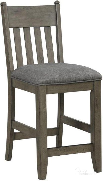 The appearance of Hartford Slat Back Counter Stool Set of 2 In Rustic designed by Bernards in the  interior design. This rustic piece of furniture  was selected by 1StopBedrooms from Hartford Collection to add a touch of cosiness and style into your home. Sku: 1284-541. Product Type: Barstool. Material: Rubberwood. Image1