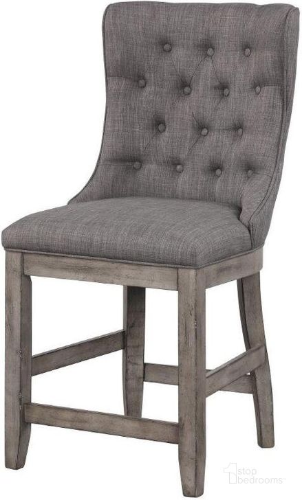The appearance of Hartford Upholstered Counter Stool Set of 2 In Rustic designed by Bernards in the  interior design. This rustic piece of furniture  was selected by 1StopBedrooms from Hartford Collection to add a touch of cosiness and style into your home. Sku: 1284-542. Product Type: Barstool. Material: Rubberwood. Image1