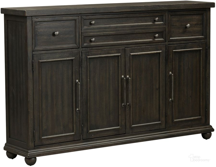 The appearance of Harvest Home Chalkboard Hall Buffet designed by Liberty in the traditional interior design. This gray piece of furniture  was selected by 1StopBedrooms from Harvest Home Collection to add a touch of cosiness and style into your home. Sku: 879-HB7246. Material: Wood. Product Type: Buffets, Sideboards and Server. Image1