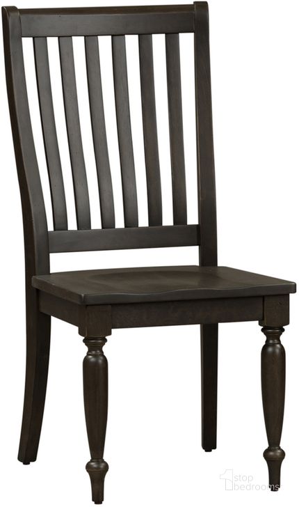 The appearance of Harvest Home Chalkboard Slat Back Side Chair set of 2 designed by Liberty in the traditional interior design. This gray piece of furniture  was selected by 1StopBedrooms from Harvest Home Collection to add a touch of cosiness and style into your home. Sku: 879-C1500S. Material: Wood. Product Type: Side Chair. Image1