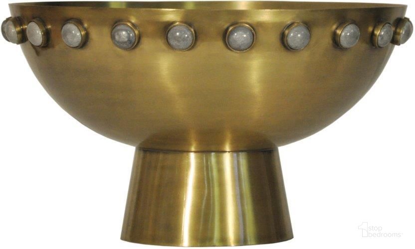 The appearance of Harvey Antique Brass Bowl designed by Worlds Away in the modern / contemporary interior design. This antique brass piece of furniture  was selected by 1StopBedrooms from Harvey Collection to add a touch of cosiness and style into your home. Sku: HARVEY. Material: Metal. Product Type: Bowl.