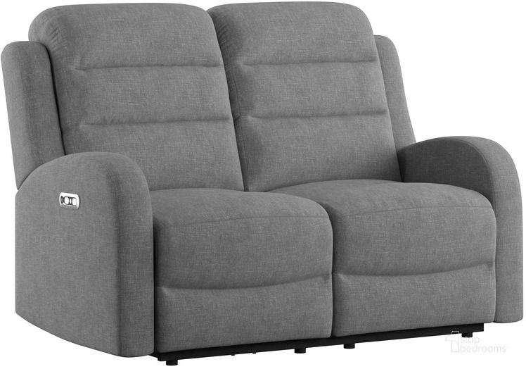 The appearance of Harvey Dual Power Loveseat In Gray designed by Emerald Home Furnishings in the modern / contemporary interior design. This gray piece of furniture  was selected by 1StopBedrooms from Harvey Collection to add a touch of cosiness and style into your home. Sku: U7210-42-03. Product Type: Loveseat. Material: Chenille. Image1