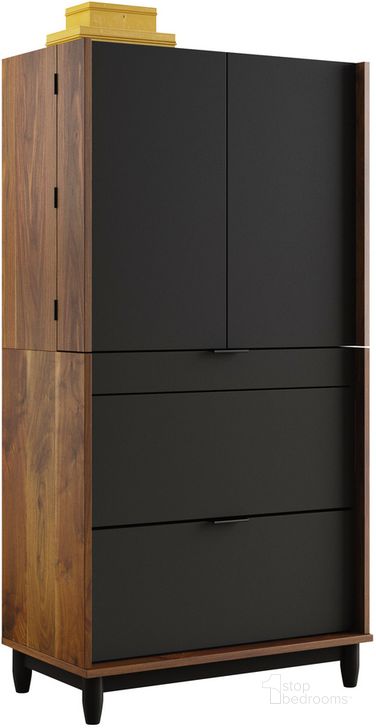 The appearance of Harvey Park Computer Cabinet In Grand Walnut designed by Sauder in the modern / contemporary interior design. This grand walnut piece of furniture  was selected by 1StopBedrooms from Harvey Park Collection to add a touch of cosiness and style into your home. Sku: 430053. Product Type: Cabinet. Material: Engineered Wood. Image1