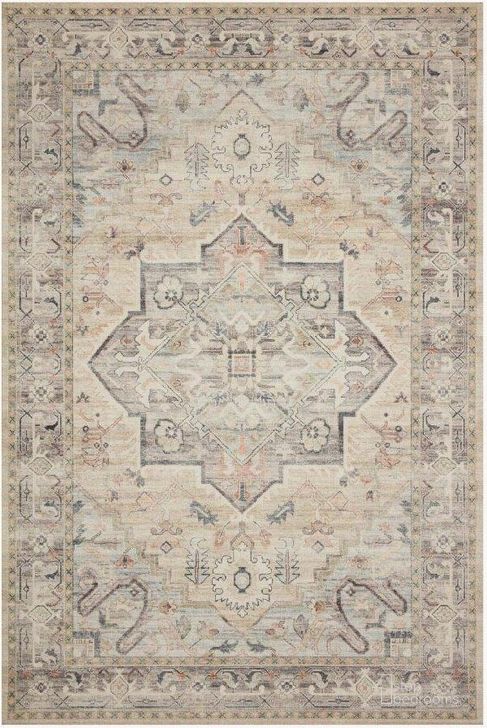 The appearance of Hathaway Multi/Ivory Rug HATHHTH-07MLIV2050 designed by Loloi Rugs in the traditional interior design. This multi and ivory piece of furniture  was selected by 1StopBedrooms from Hathaway Collection to add a touch of cosiness and style into your home. Sku: HATHHTH-07MLIV2050. Material: Polyester. Product Type: Rug. Image1
