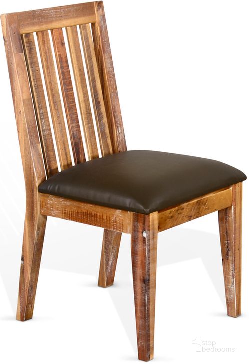 The appearance of Havana Rustic Acacia Slat Back Side Chair Set Of 2 designed by Sunny Design in the rustic / southwestern interior design. This black piece of furniture  was selected by 1StopBedrooms from Havana Collection to add a touch of cosiness and style into your home. Sku: 1450RA. Material: Wood. Product Type: Side Chair. Image1
