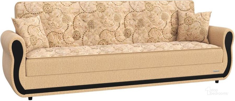 The appearance of Havana Upholstered Convertible Sofabed with Storage In Beige designed by Casamode in the modern / contemporary interior design. This beige piece of furniture  was selected by 1StopBedrooms from Havana Collection to add a touch of cosiness and style into your home. Sku: HVN-BE-SB. Product Type: Sofa Bed. Material: Chenille. Image1