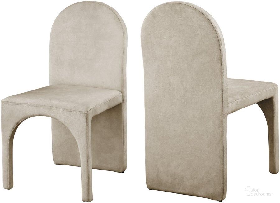 The appearance of Havington Stone Side Chair Set of 2 designed by Furnique in the modern / contemporary interior design. This stone piece of furniture  was selected by 1StopBedrooms from Havington Collection to add a touch of cosiness and style into your home. Sku: 803Stone-SC. Product Type: Side Chair. Material: Iron. Image1