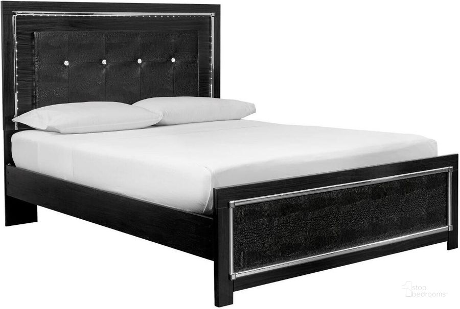 The appearance of Hawksville Black Queen Panel Bed 0qd24303791 designed by Luxe Linea in the modern / contemporary interior design. This black piece of furniture  was selected by 1StopBedrooms from Hawksville Collection to add a touch of cosiness and style into your home. Sku: B1420-54;B1420-57;B1420-95;B100-13. Bed Type: Panel Bed. Material: Wood. Product Type: Panel Bed. Bed Size: Queen. Image1