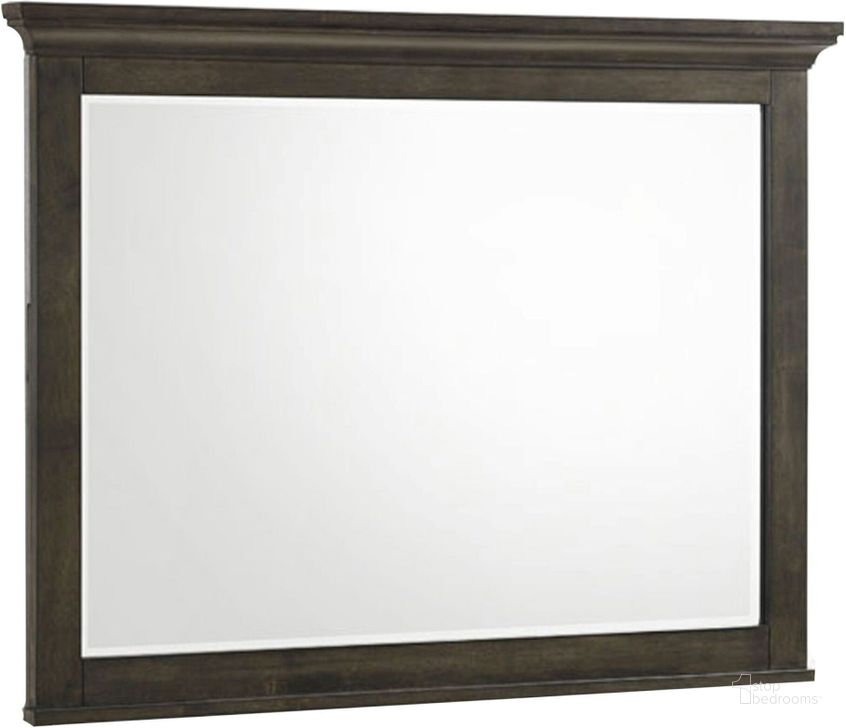 The appearance of Hawthorne Brushed Charcoal Landscape Mirror designed by Intercon in the transitional interior design. This black piece of furniture  was selected by 1StopBedrooms from Hawthorne Collection to add a touch of cosiness and style into your home. Sku: HW-BR-5391-BCL-C. Product Type: Dresser Mirror. Image1