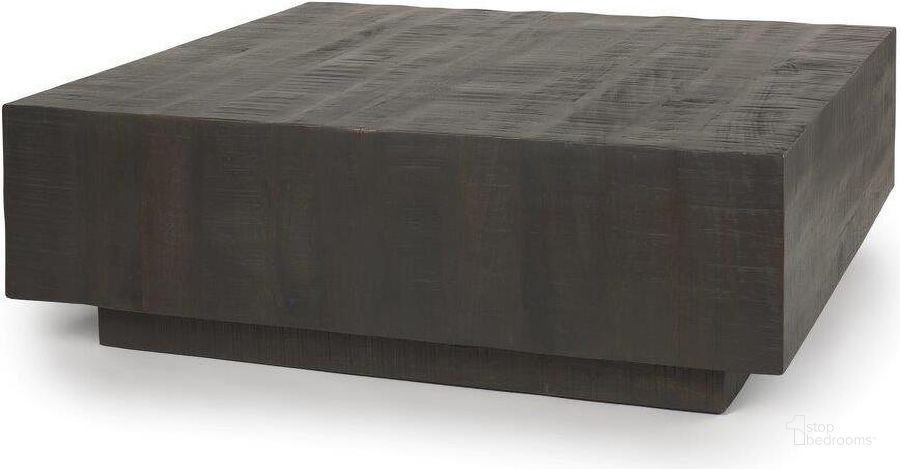 The appearance of Hayden Dark Brown Wood Square Coffee Table designed by Mercana in the rustic / southwestern interior design. This dark brown piece of furniture  was selected by 1StopBedrooms from Hayden Collection to add a touch of cosiness and style into your home. Sku: 70117. Material: Wood. Product Type: Coffee Table. Image1