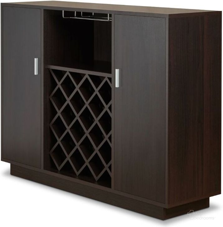 The appearance of Hazen Espresso Door Server designed by ACME in the transitional interior design. This brown piece of furniture  was selected by 1StopBedrooms from Hazen Collection to add a touch of cosiness and style into your home. Sku: 72605. Material: Wood. Product Type: Server. Image1