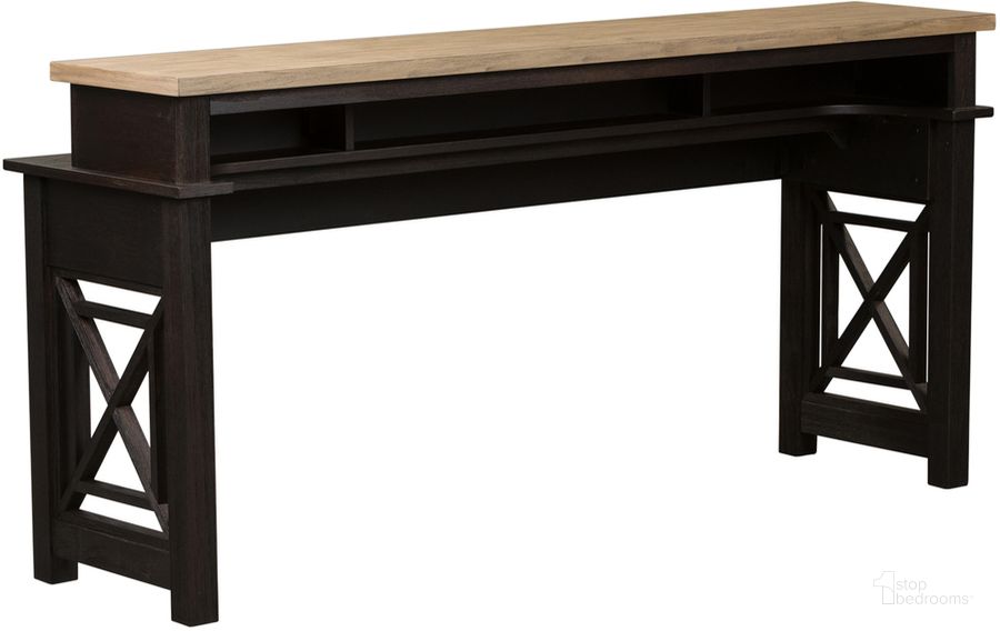 The appearance of Heatherbrook Charcoal Console Bar Table designed by Liberty in the traditional interior design. This charcoal piece of furniture  was selected by 1StopBedrooms from Heatherbrook Collection to add a touch of cosiness and style into your home. Sku: 422-OT7436. Material: Wood. Product Type: Console Table. Image1