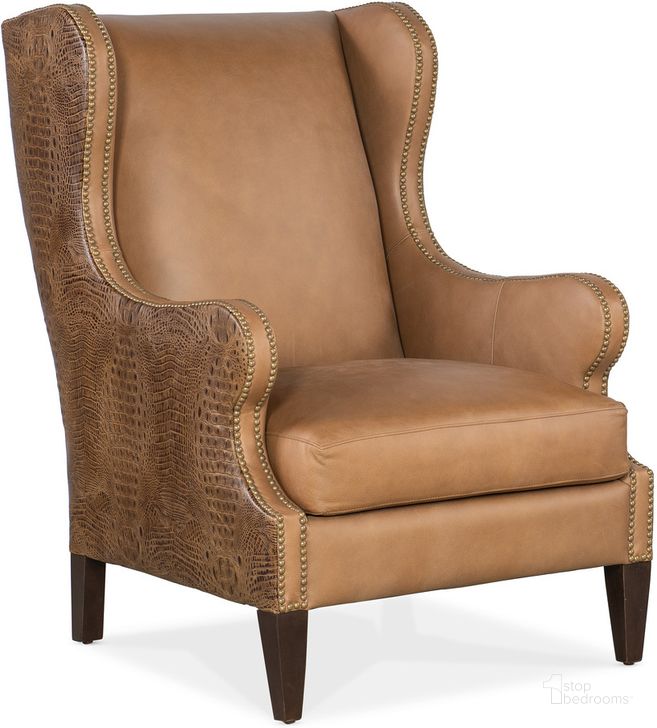 The appearance of Heaven Saddle Club Chair In Medium Brown designed by Hooker in the traditional interior design. This medium brown piece of furniture  was selected by 1StopBedrooms from CC Collection to add a touch of cosiness and style into your home. Sku: CC321-087. Material: Leather. Product Type: Chair. Image1