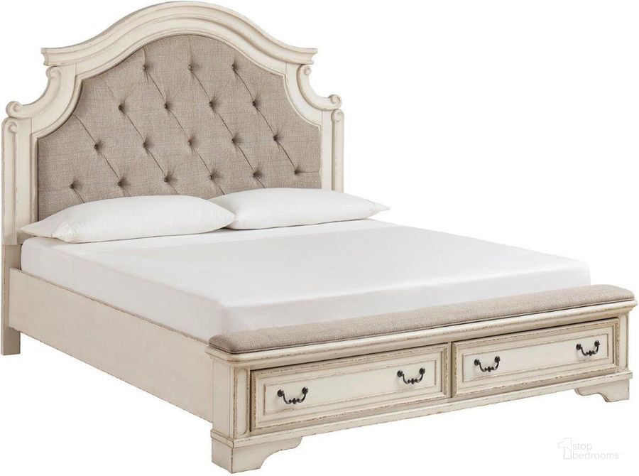 The appearance of Hebert Two-tone California King Panel Bed 0qd24303870 designed by Isaac Tahari in the transitional interior design. This two-tone piece of furniture  was selected by 1StopBedrooms from Hebert Collection to add a touch of cosiness and style into your home. Sku: B743-58;B743-56S;B743-194. Bed Type: Storage Bed. Material: Wood. Product Type: Storage Bed. Bed Size: California King. Image1