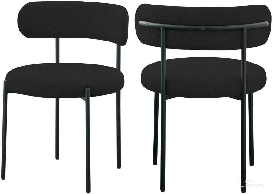 The appearance of Heddasville Black Dining Chair Set of 2 0qb24497858 designed by Furnique in the modern / contemporary interior design. This black piece of furniture  was selected by 1StopBedrooms from Heddasville Collection to add a touch of cosiness and style into your home. Sku: 880Black-C. Material: Fabric. Product Type: Dining Chair. Image1