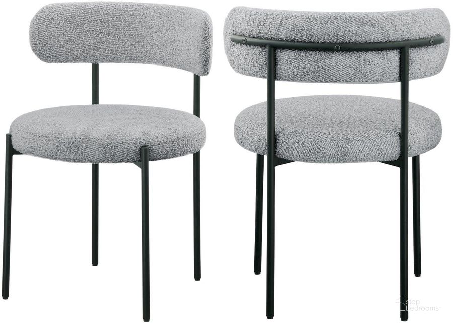 The appearance of Heddasville Grey Dining Chair Set of 2 designed by Furnique in the modern / contemporary interior design. This grey piece of furniture  was selected by 1StopBedrooms from Heddasville Collection to add a touch of cosiness and style into your home. Sku: 880Grey-C. Material: Fabric. Product Type: Dining Chair. Image1