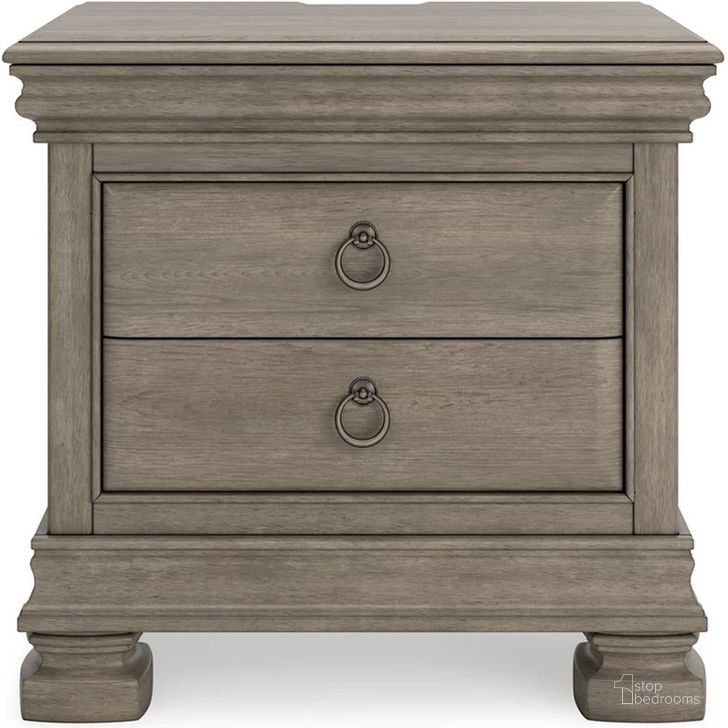 The appearance of Hedgills Gray Nightstand designed by Versailles Home in the traditional interior design. This gray piece of furniture  was selected by 1StopBedrooms from Hedgills Collection to add a touch of cosiness and style into your home. Sku: B924-93. Material: Wood. Product Type: Nightstand. Image1