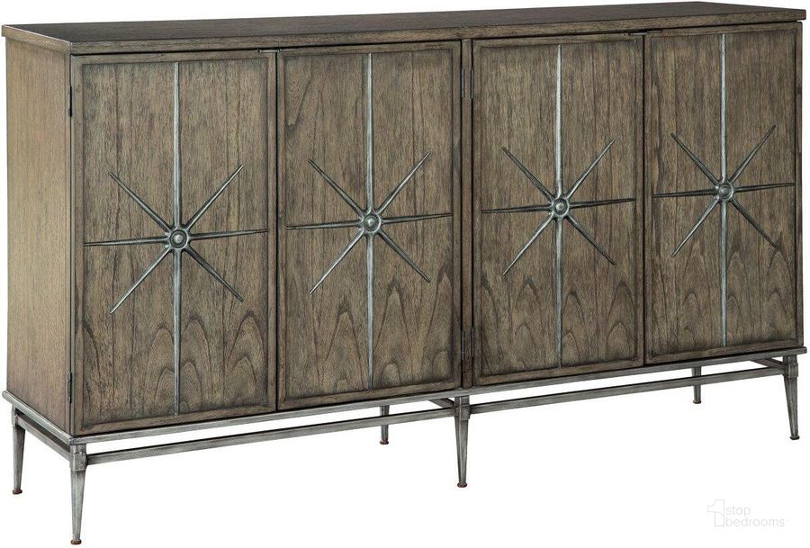 The appearance of Hekman Accents Four Door Entertainment Cabinet 28022 designed by Hekman in the transitional interior design. This gray piece of furniture  was selected by 1StopBedrooms from Accents Collection to add a touch of cosiness and style into your home. Sku: 28022. Material: Wood. Product Type: Cabinet. Image1