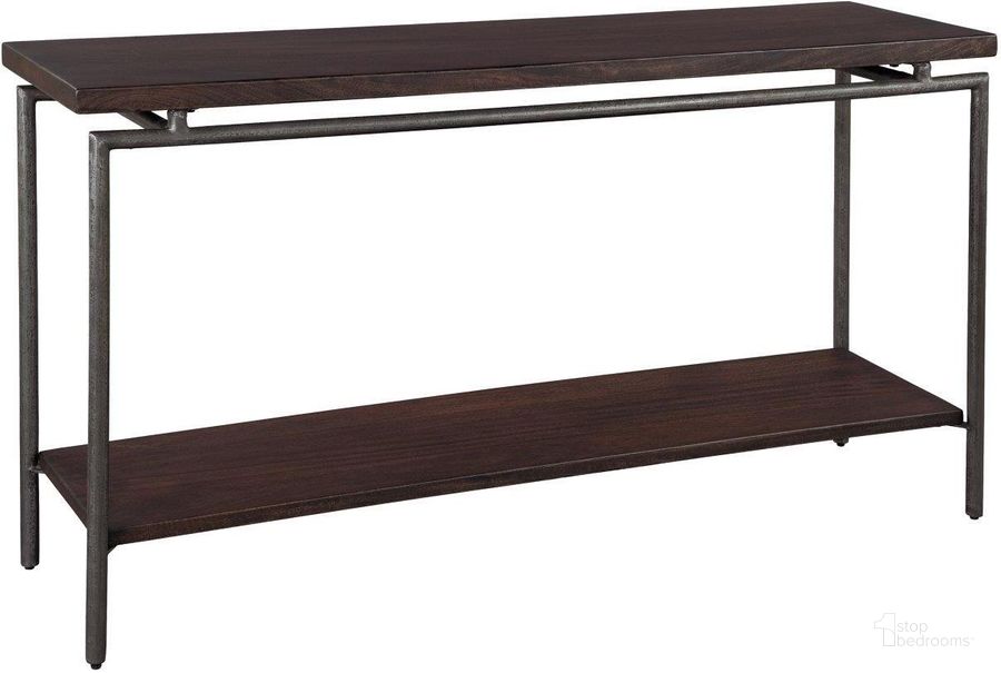 The appearance of Hekman Accents Sofa Table 24208 designed by Hekman in the industrial interior design. This dark brown piece of furniture  was selected by 1StopBedrooms from Accents Collection to add a touch of cosiness and style into your home. Sku: 24208. Material: Wood. Product Type: Sofa Table.