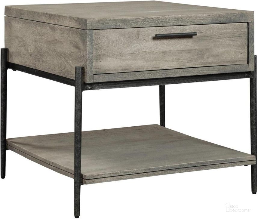 The appearance of Hekman Bedford Park End Table With Drawer designed by Hekman in the transitional interior design. This gray piece of furniture  was selected by 1StopBedrooms from Bedford Park Collection to add a touch of cosiness and style into your home. Sku: 24903. Product Type: End Table. Image1