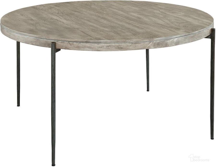 The appearance of Hekman Bedford Park Round Dining Table 24921 designed by Hekman in the transitional interior design. This gray piece of furniture  was selected by 1StopBedrooms from Bedford Park Collection to add a touch of cosiness and style into your home. Sku: 24921B;24921T. Table Base Style: Legs. Table Top Shape: Round. Product Type: Dining Table. Size: 56". Image1