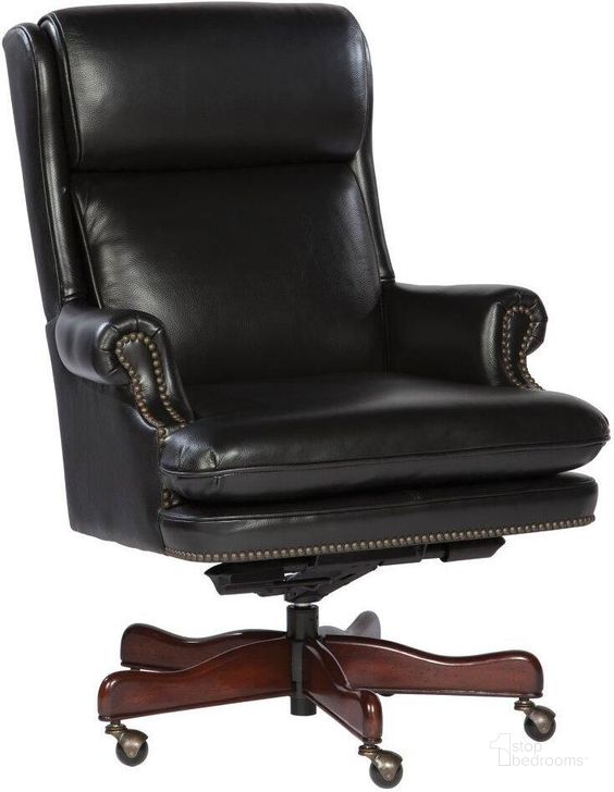 The appearance of Hekman Executive Tilt Swivel Chair 79252B designed by Hekman in the transitional interior design. This black piece of furniture  was selected by 1StopBedrooms from Office Collection to add a touch of cosiness and style into your home. Sku: 79252B. Material: Wood. Product Type: Swivel Chair.
