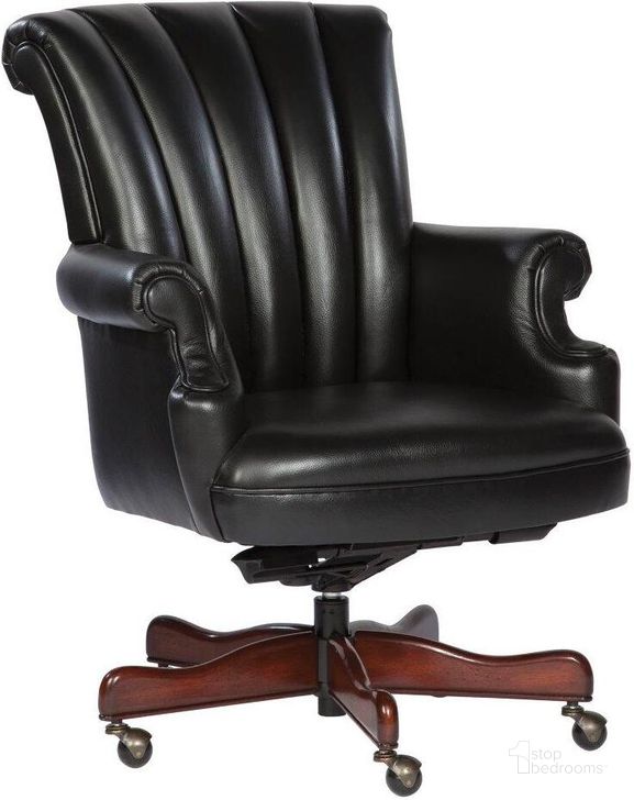 The appearance of Hekman Executive Tilt Swivel Chair Black designed by Hekman in the traditional interior design. This black piece of furniture  was selected by 1StopBedrooms from Office Collection to add a touch of cosiness and style into your home. Sku: 79251B. Material: Wood. Product Type: Swivel Chair.