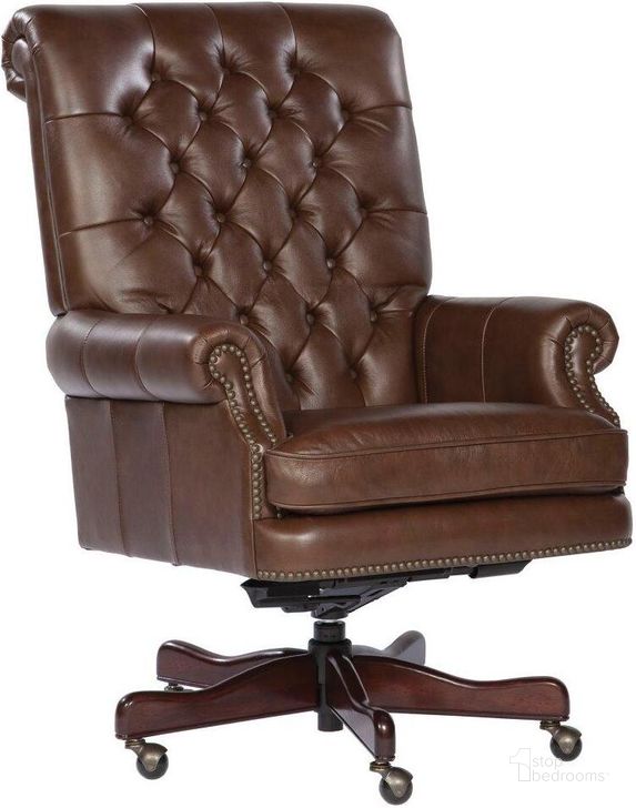 The appearance of Hekman Executive Tilt Swivel Chair In Coffee 79253C designed by Hekman in the traditional interior design. This dark brown piece of furniture  was selected by 1StopBedrooms from Office Collection to add a touch of cosiness and style into your home. Sku: 79253C. Material: Wood. Product Type: Swivel Chair.