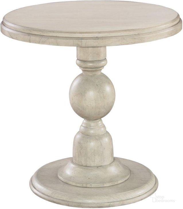 The appearance of Hekman Homestead Pedestal End Table designed by Hekman in the modern / contemporary interior design. This cream piece of furniture  was selected by 1StopBedrooms from Homestead Collection to add a touch of cosiness and style into your home. Sku: 12203LN. Material: Wood. Product Type: End Table.