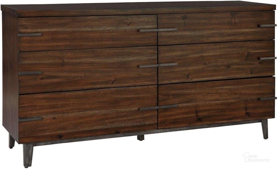 The appearance of Hekman Monterey Point Dresser designed by Hekman in the transitional interior design. This dark brown piece of furniture  was selected by 1StopBedrooms from Monterey Point Collection to add a touch of cosiness and style into your home. Sku: 24360. Material: Wood. Product Type: Dresser.