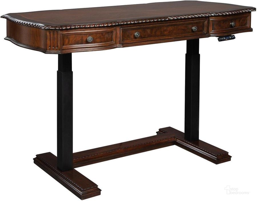 The appearance of Hekman Old World Walnut Adjustable Hight Desk designed by Hekman in the transitional interior design. This brown piece of furniture  was selected by 1StopBedrooms from Old World Collection to add a touch of cosiness and style into your home. Sku: 28499. Product Type: Desk. Image1