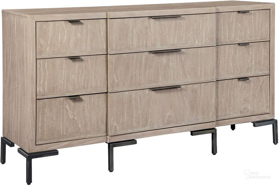The appearance of Hekman Scottdale Break Front Dresser designed by Hekman in the transitional interior design. This gray piece of furniture  was selected by 1StopBedrooms from Scottsdale Collection to add a touch of cosiness and style into your home. Sku: 25360. Product Type: Dresser. Image1