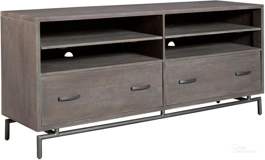 The appearance of Hekman Sedona Grey Entertainment Console designed by Hekman in the transitional interior design. This brown piece of furniture  was selected by 1StopBedrooms from Sedona Collection to add a touch of cosiness and style into your home. Sku: 24550. Product Type: Entertainment Console.