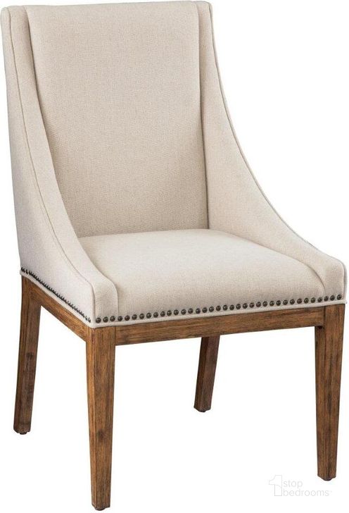 The appearance of Hekman Sling Arm Chair Set of 2 designed by Hekman in the transitional interior design. This white piece of furniture  was selected by 1StopBedrooms from Bedford Park Collection to add a touch of cosiness and style into your home. Sku: 23724. Material: Wood. Product Type: Arm Chair. Image1