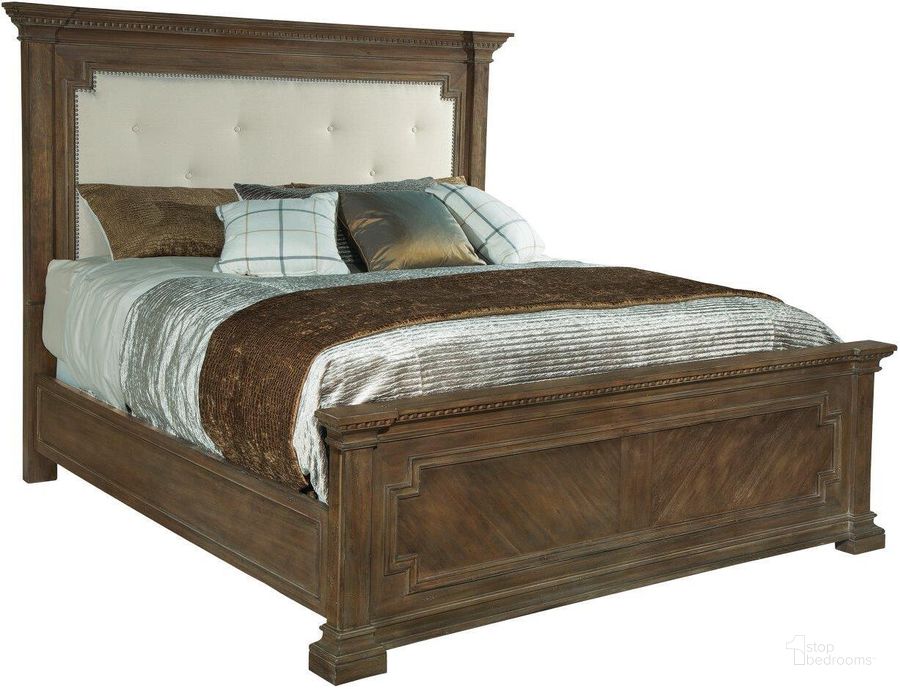The appearance of Hekman Turtle Creek Upholstered Queen Panel Bed designed by Hekman in the traditional interior design. This brown piece of furniture  was selected by 1StopBedrooms from Turtle Creek Collection to add a touch of cosiness and style into your home. Sku: 19270. Bed Type: Panel Bed. Material: Wood. Product Type: Panel Bed. Bed Size: Queen. Image1