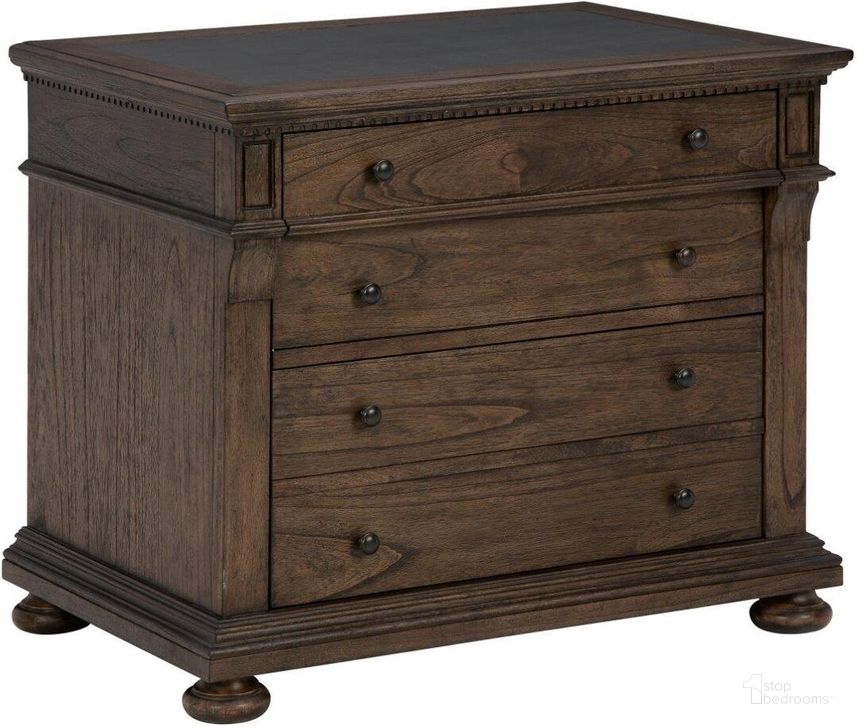 The appearance of Hekman Wellington Estates Executive Lateral File Cabinet 79423 designed by Hekman in the rustic / southwestern interior design. This dark brown piece of furniture  was selected by 1StopBedrooms from Wellington Collection to add a touch of cosiness and style into your home. Sku: 79423. Product Type: File Cabinet. Image1