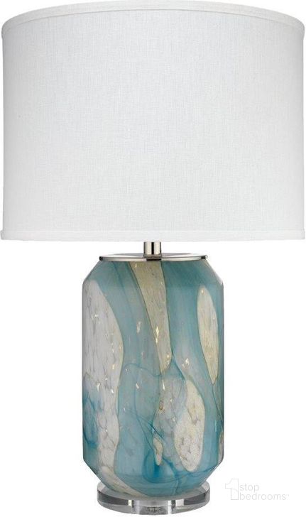 The appearance of Helen Table Lamp designed by Jamie Young Company in the coastal interior design. This pale blue piece of furniture  was selected by 1StopBedrooms from Helen Collection to add a touch of cosiness and style into your home. Sku: 9HELENTLBLUE. Material: Acrylic. Product Type: Table Lamp. Image1