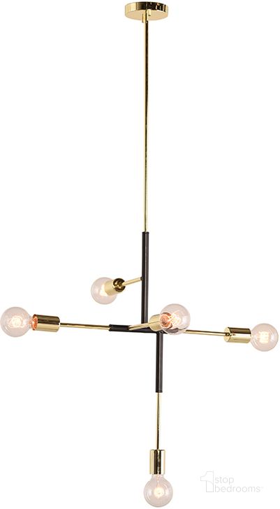 The appearance of Hendrix Black Pendant Lighting designed by Nuevo in the modern / contemporary interior design. This gold piece of furniture  was selected by 1StopBedrooms from Hendrix Collection to add a touch of cosiness and style into your home. Sku: HGRA549. Material: Metal. Product Type: Pendant Lighting. Image1