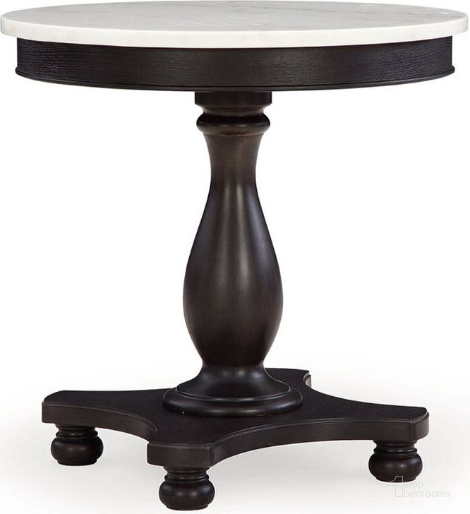 The appearance of Henridge Black And White Accent Table designed by Signature Design by Ashley in the traditional interior design. This black/white piece of furniture  was selected by 1StopBedrooms from Henridge Collection to add a touch of cosiness and style into your home. Sku: A4000565. Material: Marble. Product Type: Accent Table. Image1