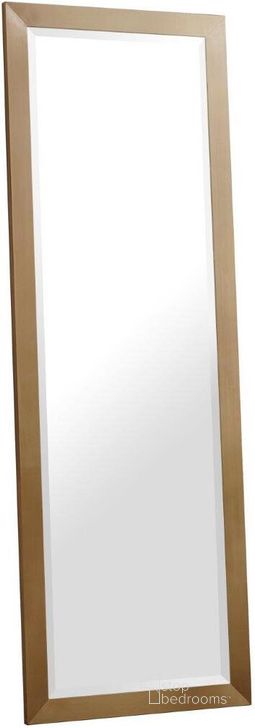 The appearance of Hepburn Gold Mirror designed by Meridian in the modern / contemporary interior design. This gold piece of furniture  was selected by 1StopBedrooms from Hepburn Collection to add a touch of cosiness and style into your home. Sku: 455-M. Product Type: Dresser Mirror. Image1